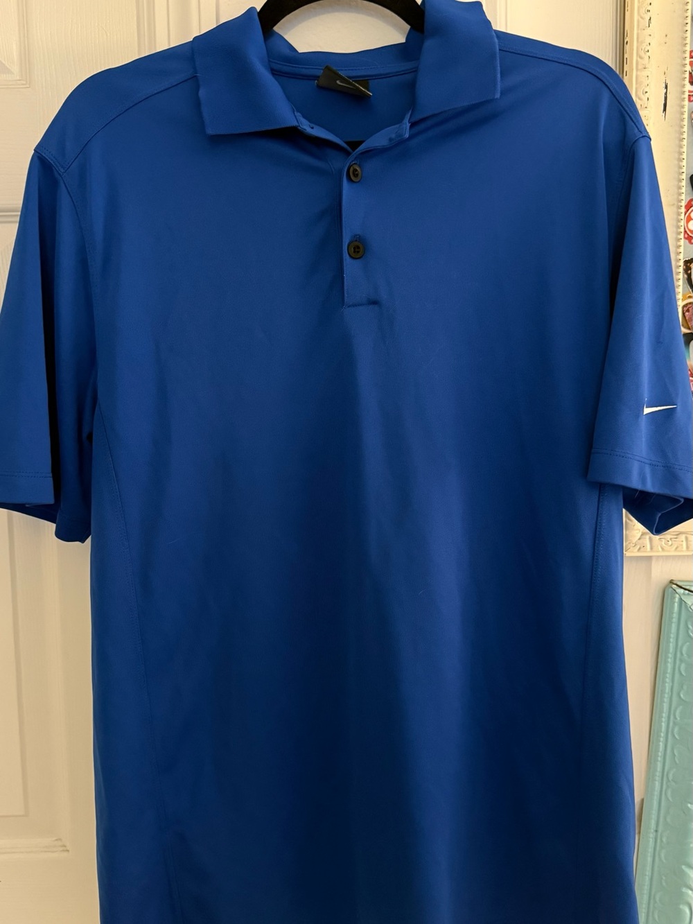 Men's Blue Nike Golf Dri-FIT Polo Shirt